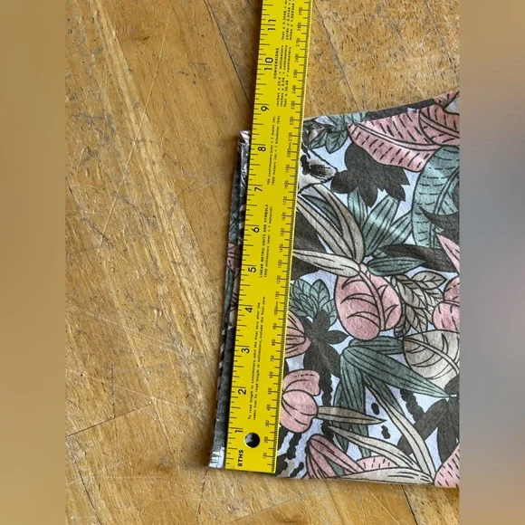 Just Cristina Floral and Tiger Print Shirt Vintage 90s beach BoHo - Picture 6 of 14